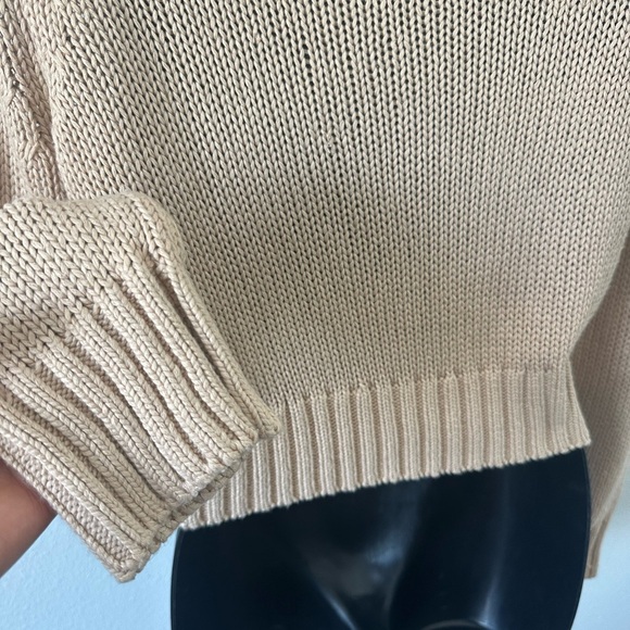 Lovers + Friends Cream V-Neck Sweater - Picture 6 of 9